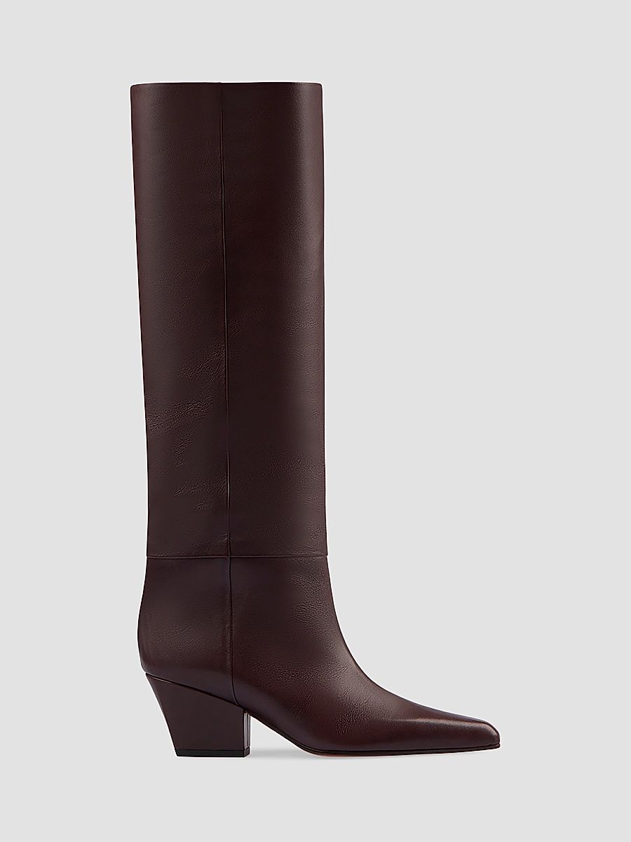 Paris Texas Women's Jane Leather Knee-High Boots - Brown - Size 10.5