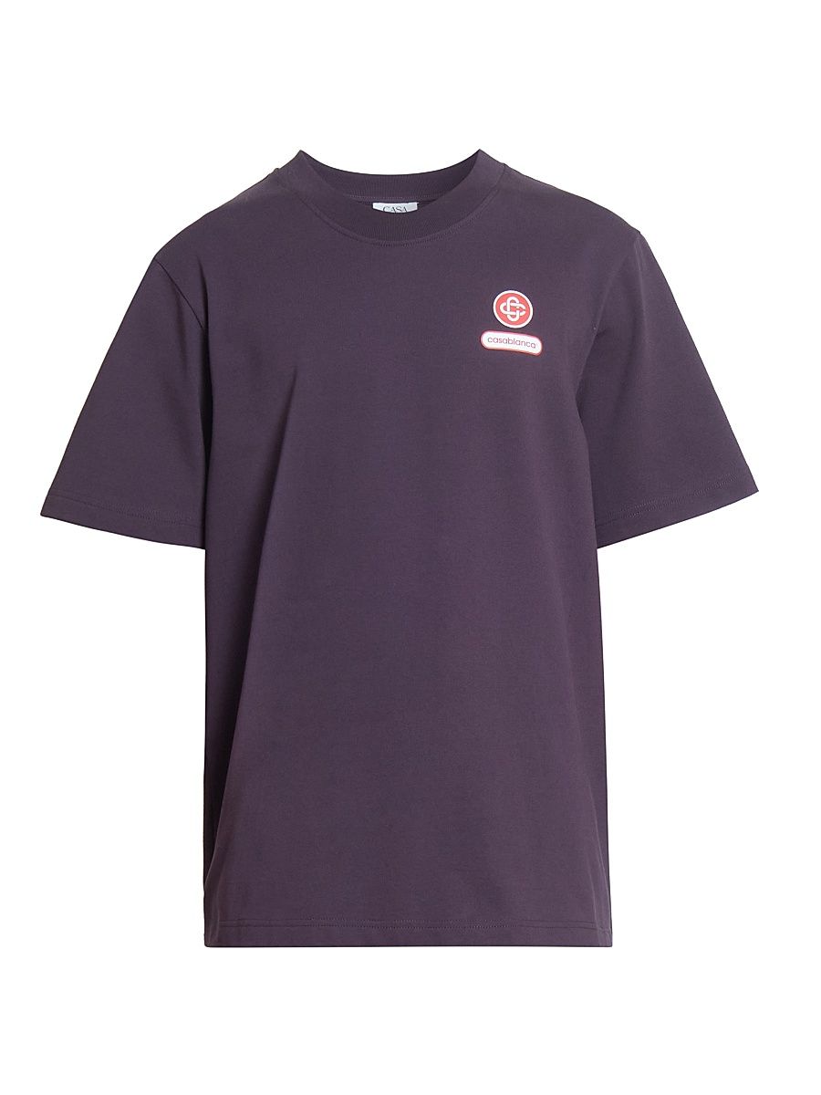 Men's Logo Printed T-Shirt - Aubergine Jersey - Size XL