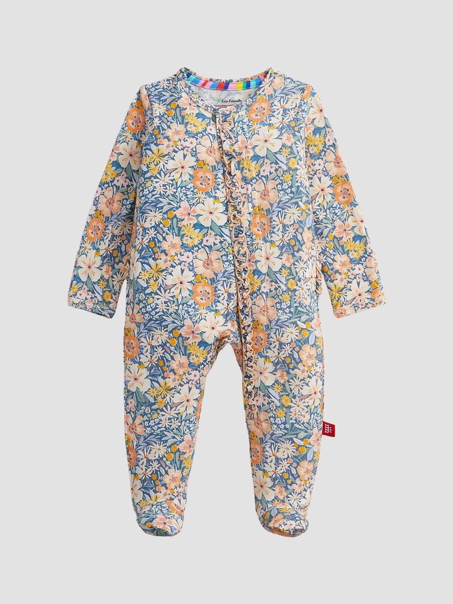 Girl's Baby Girl's Flora Footie - Flora - Size Newborn