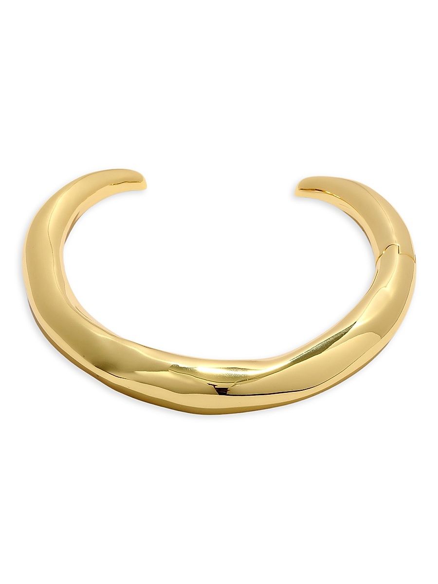 Women's Essentials Molten 14K-Gold-Plated Hinged Collar Necklace - Gold