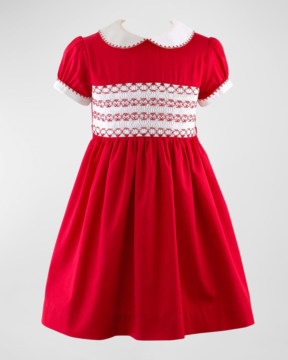 Girl & apos;s Smocked Festive Dress, Size 2-10
