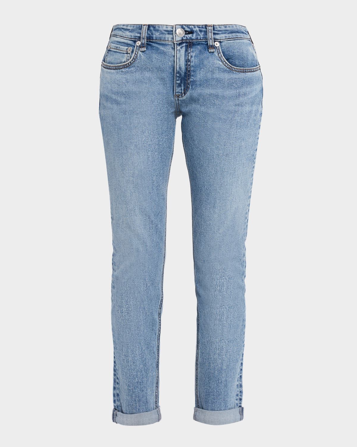 Dre Low-Rise Slim Boyfriend Jeans