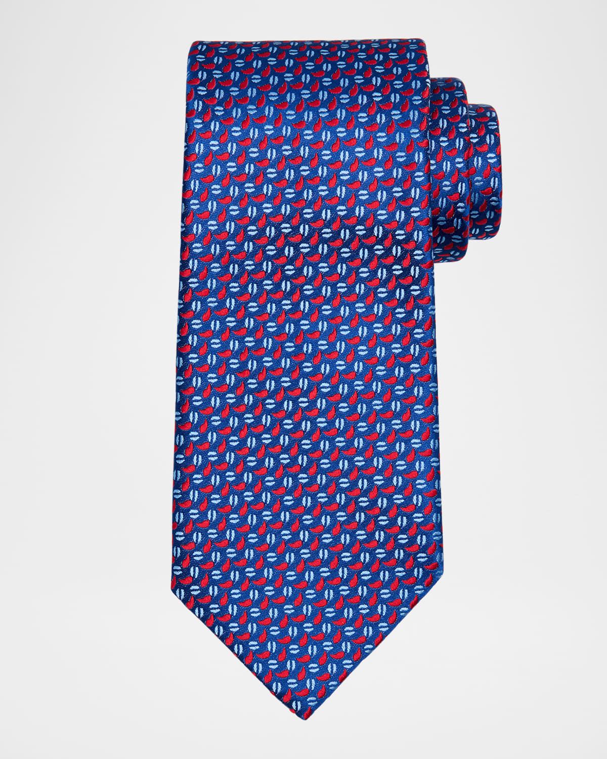 Men & apos;s Mini Teardrop Silk Tie