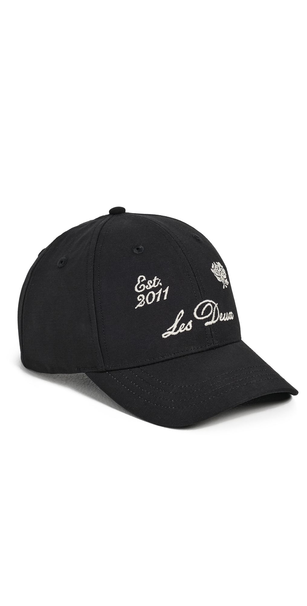 Les Deux Deux Baseball Cap Black One Size