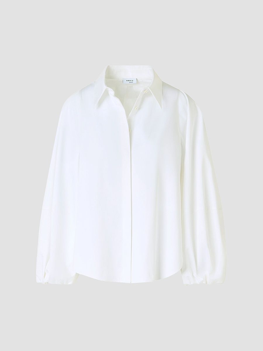 Women's Washed Cotton Boxy Shirt - Cream - Size 16