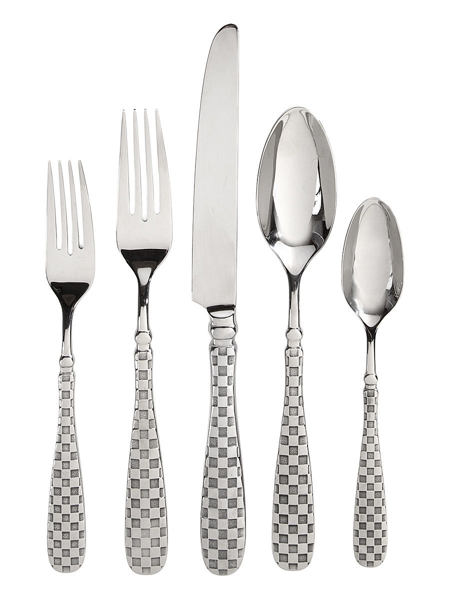 5-Piece Check Flatware Place Setting