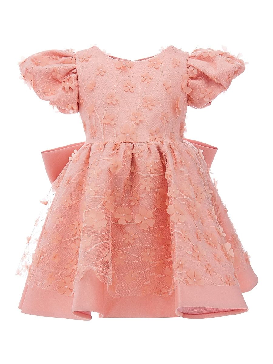 Little Girl's & Girl's Moneta Dress - Peach Pink - Size 11