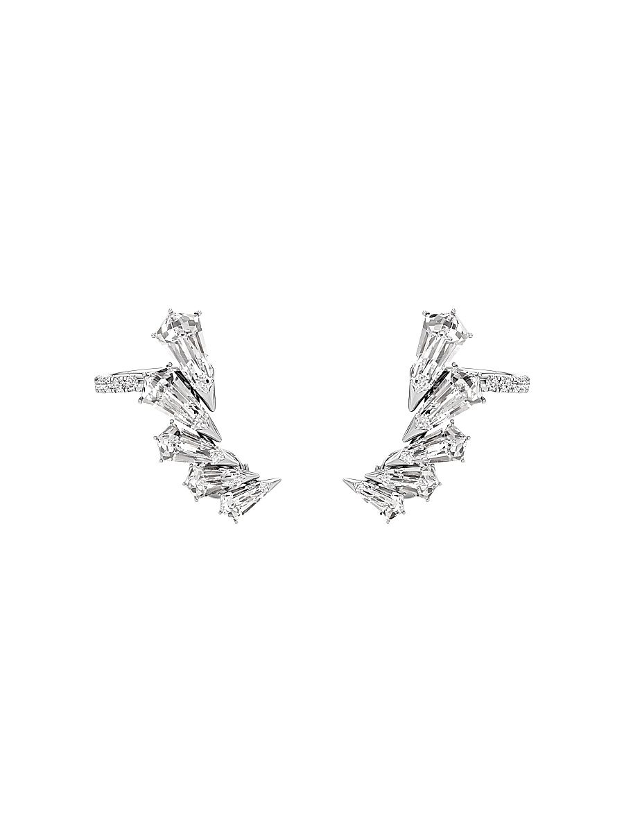 Women's Phoenix 18K White Gold & 4.15 TCW Lab-Grown Diamond Wing Stud Earrings - White Gold