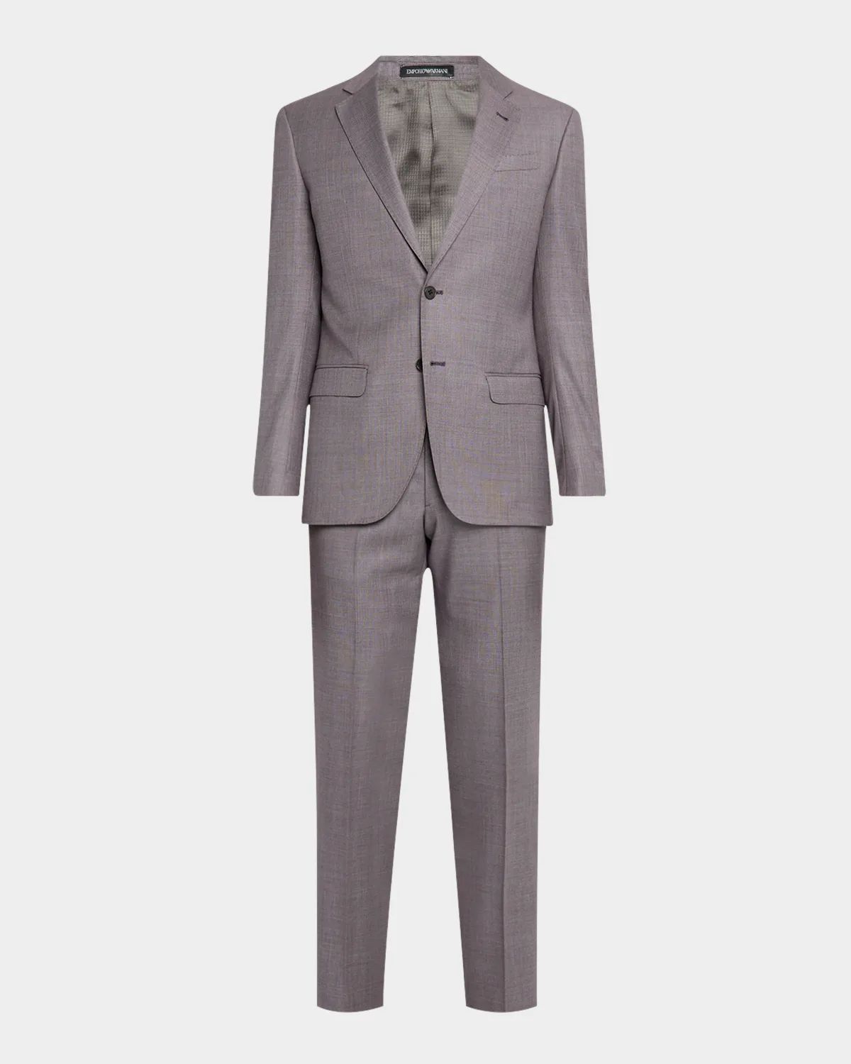 Men & apos;s Silky Wool Sharkskin Suit