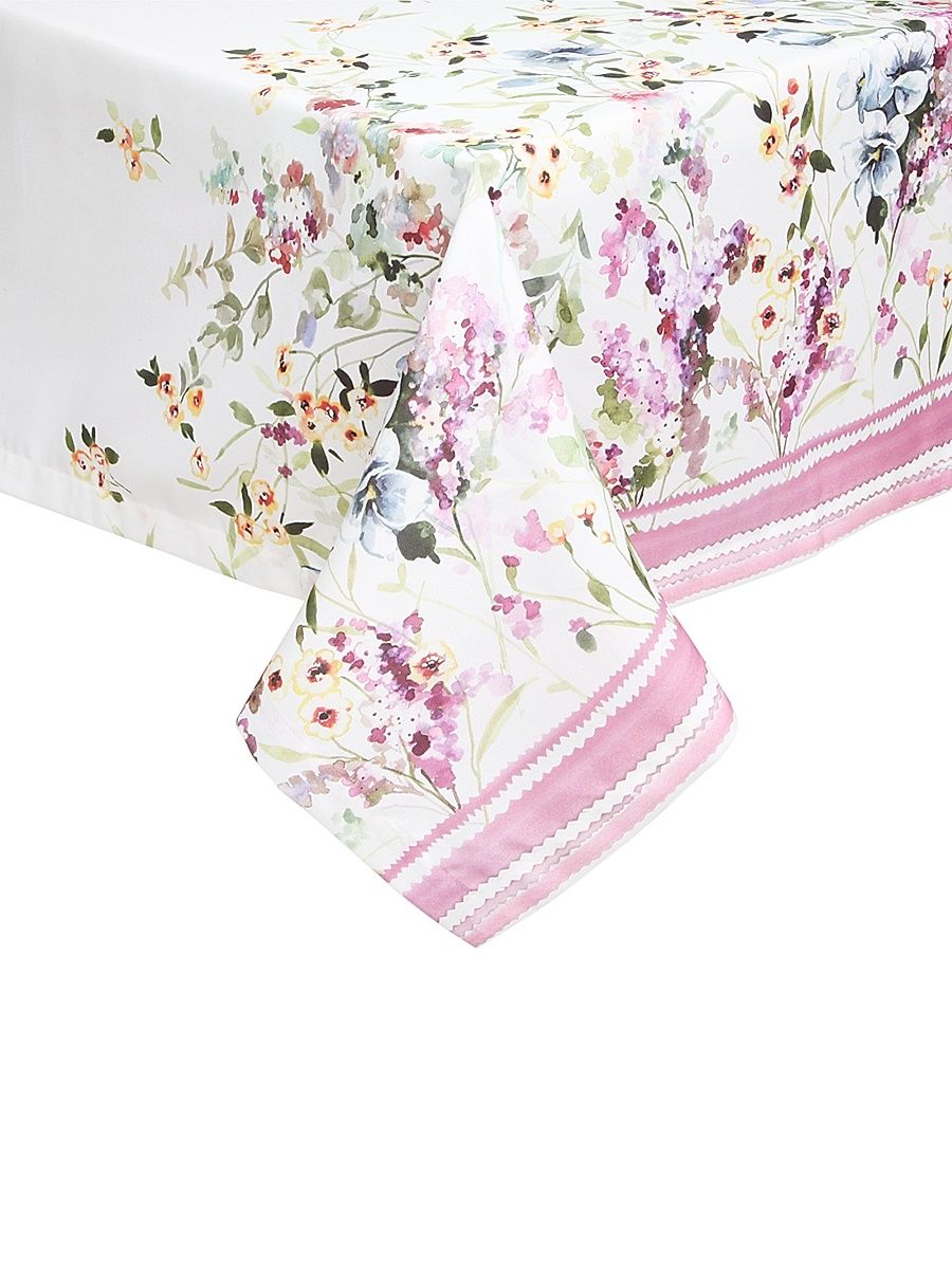 Gardenia Floral Tablecloth - Pink - Size 70 x 144