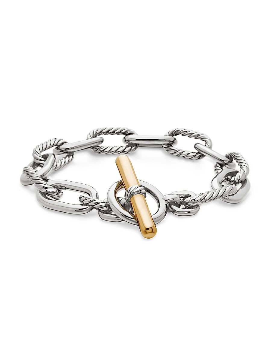 Women's DY Madison Toggle Chain Bracelet in Sterling Silver - Silver - Size Small