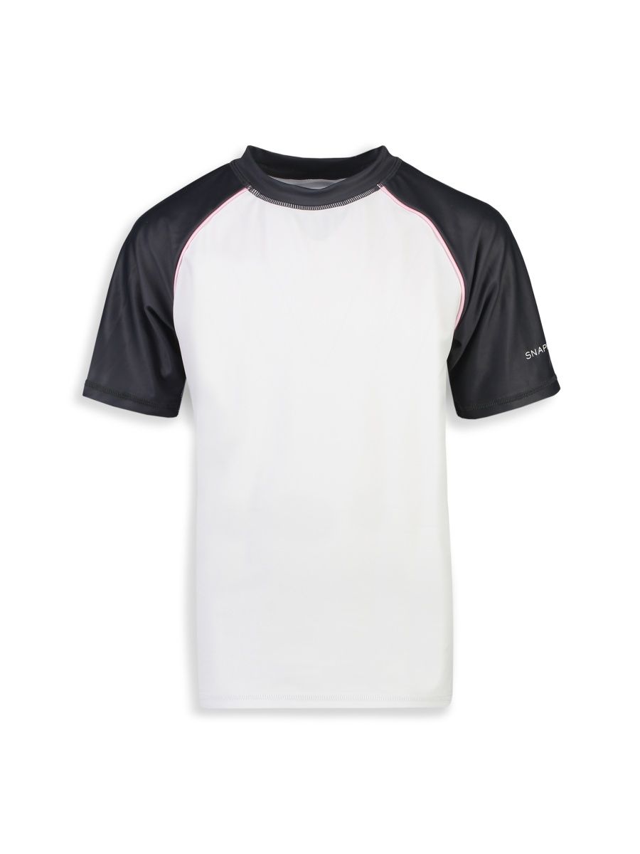 Boy's Little Boy's & Boy's Flamingo Social Short-Sleeve Rashguard - White - Size 6