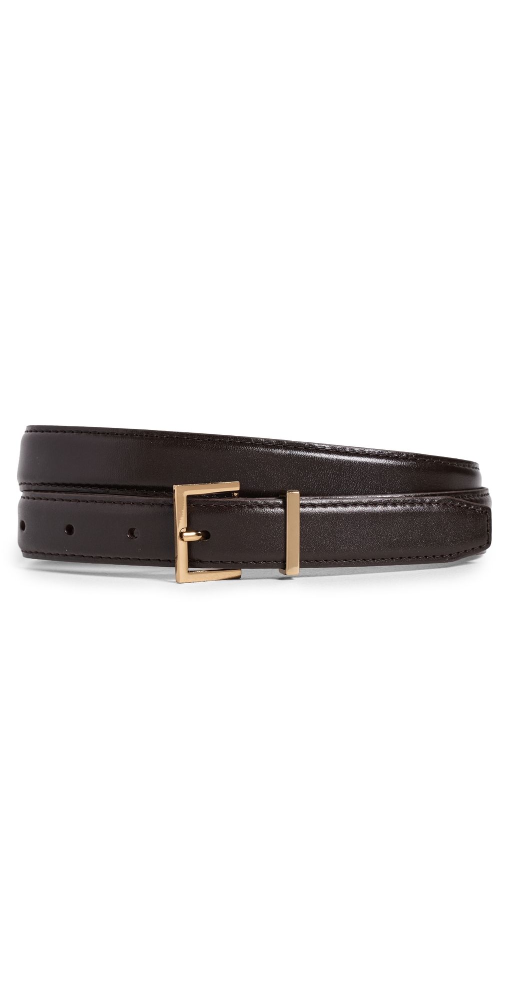 FRAME The Square Buckle Belt Dark Brown M