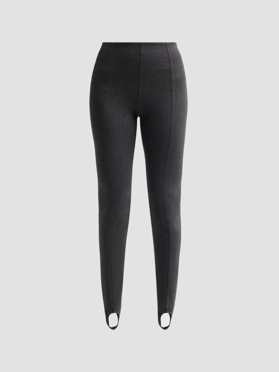 Toccin Women's Axel Stirrup Melange Ponte Pants - Shadow - Size 10