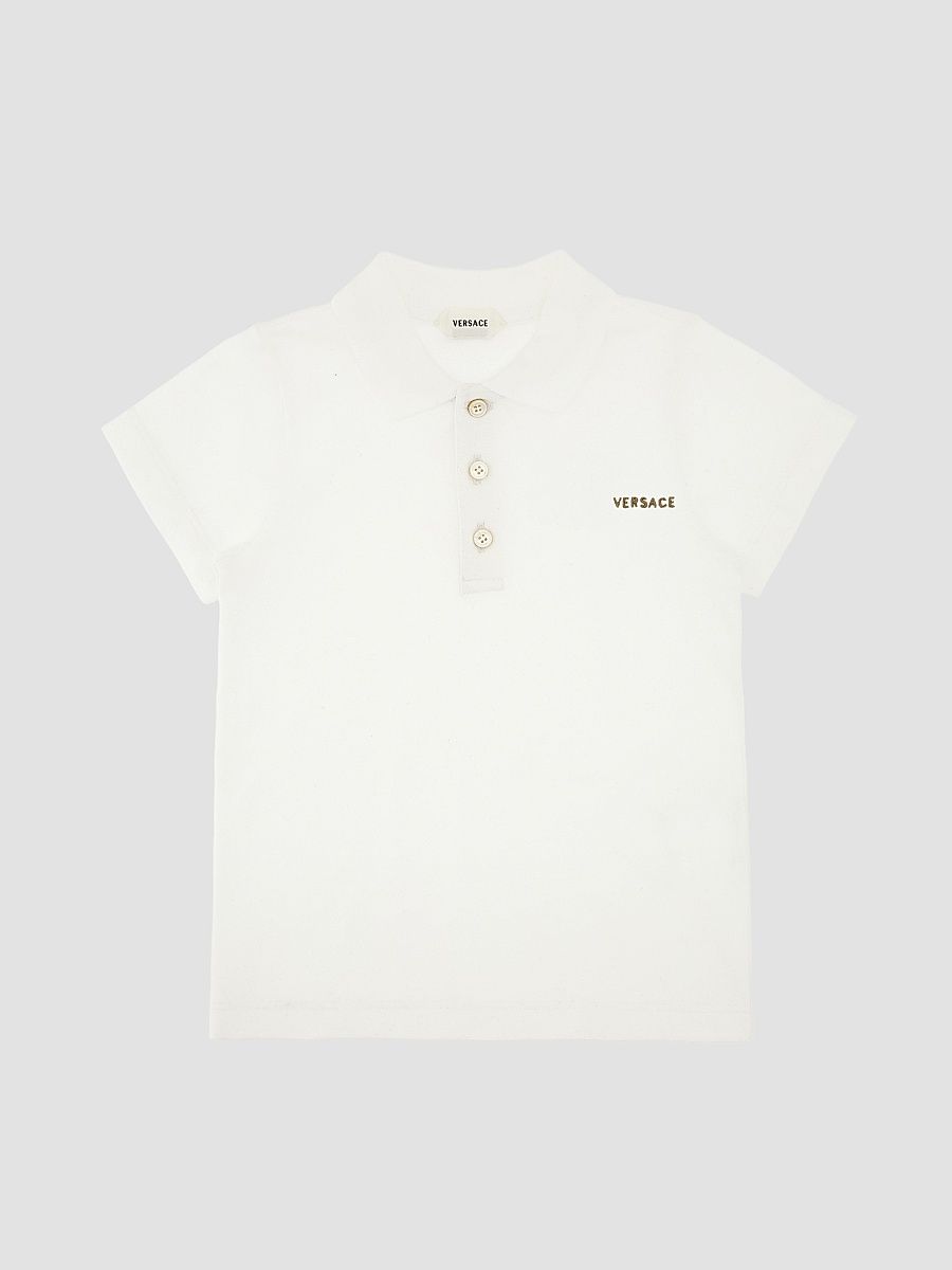 Baby Boy's & Little Boy's Logo Piqué Polo Shirt - White - Size 3