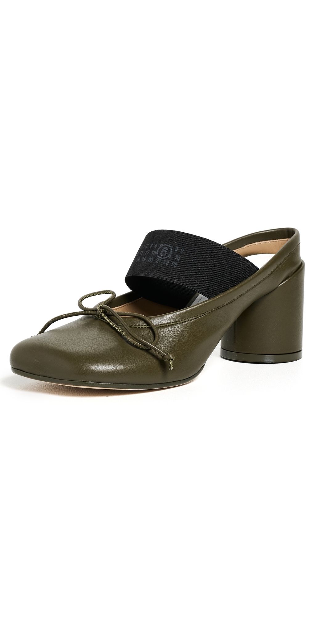 MM6 Maison Margiela Anatomic Heeled Mules Beech 36