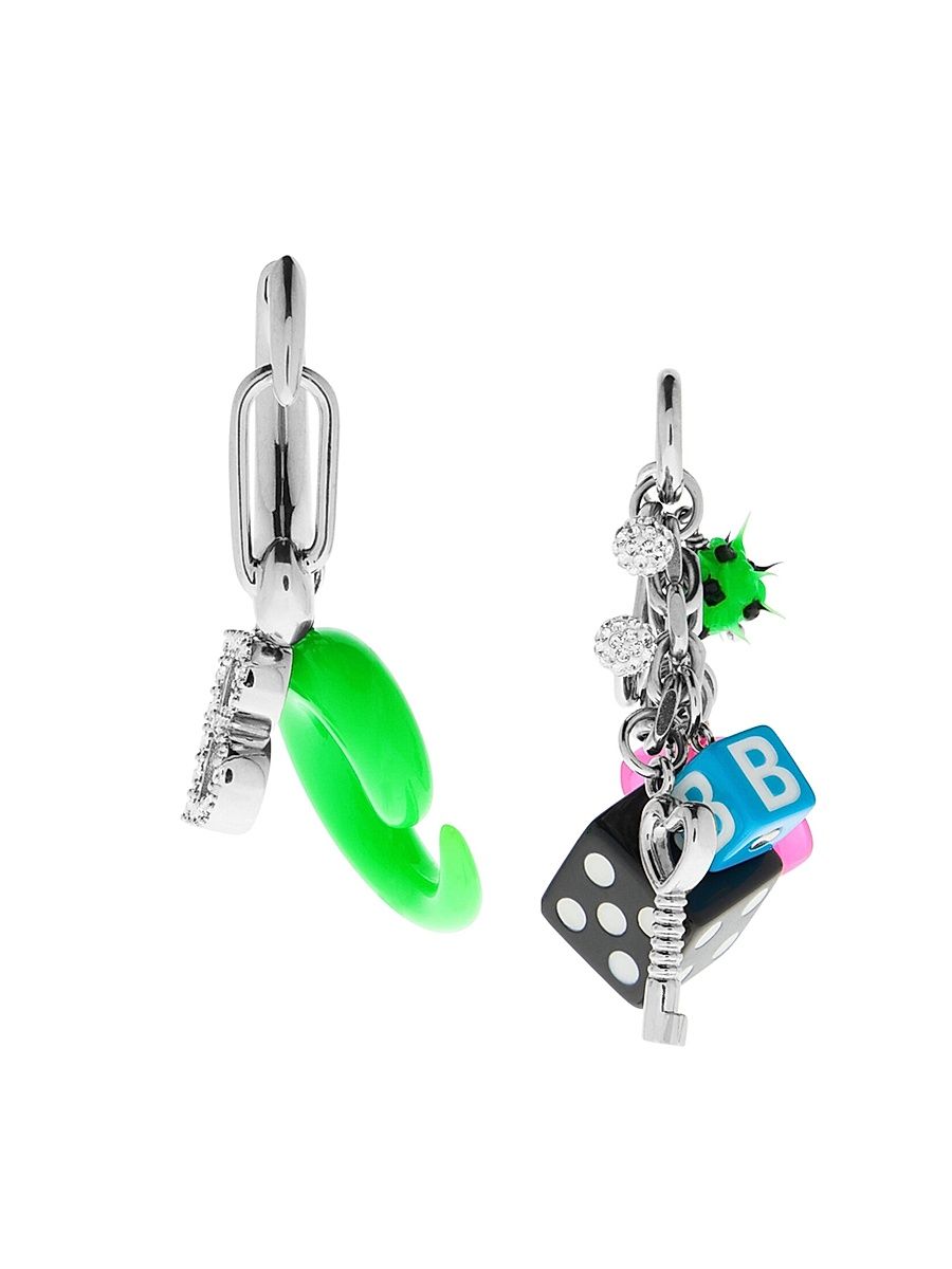 Women's Pigalle Collector Earring - Silver Multicolor