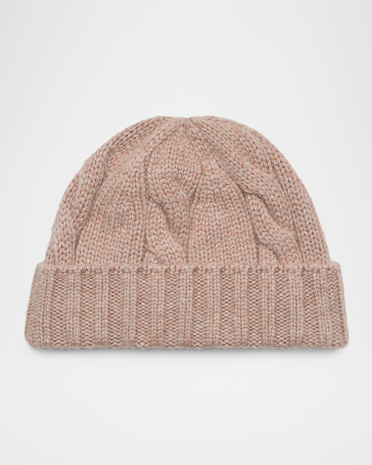 Cashmere Cable Knit Beanie