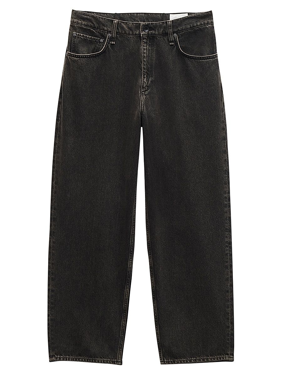 rag & bone Men's Authentic Rigid Infuse Baggy Jeans - Brown Black - Size 34