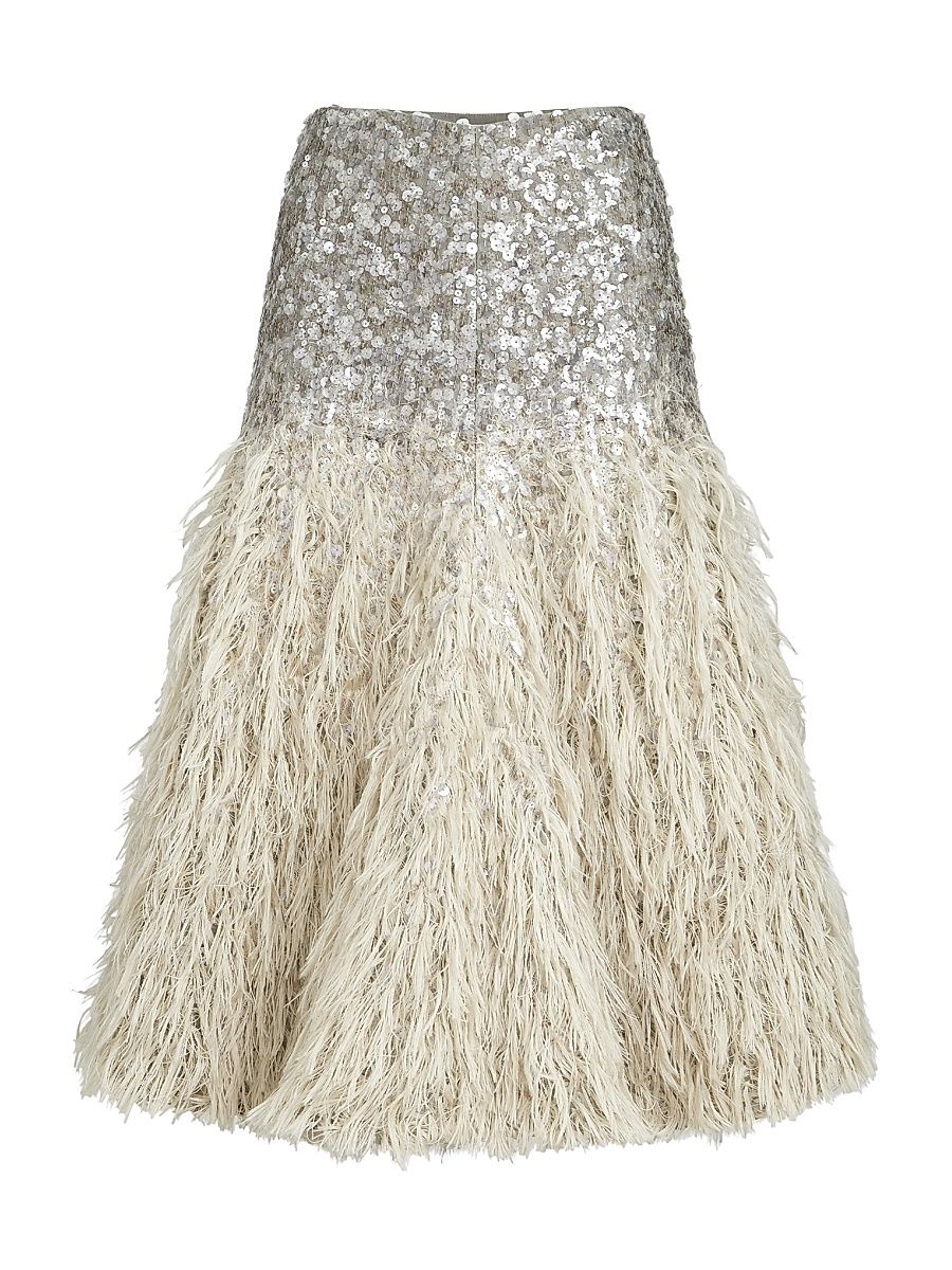 Women's Dazzling Degrade Skirt - Grey - Size 10