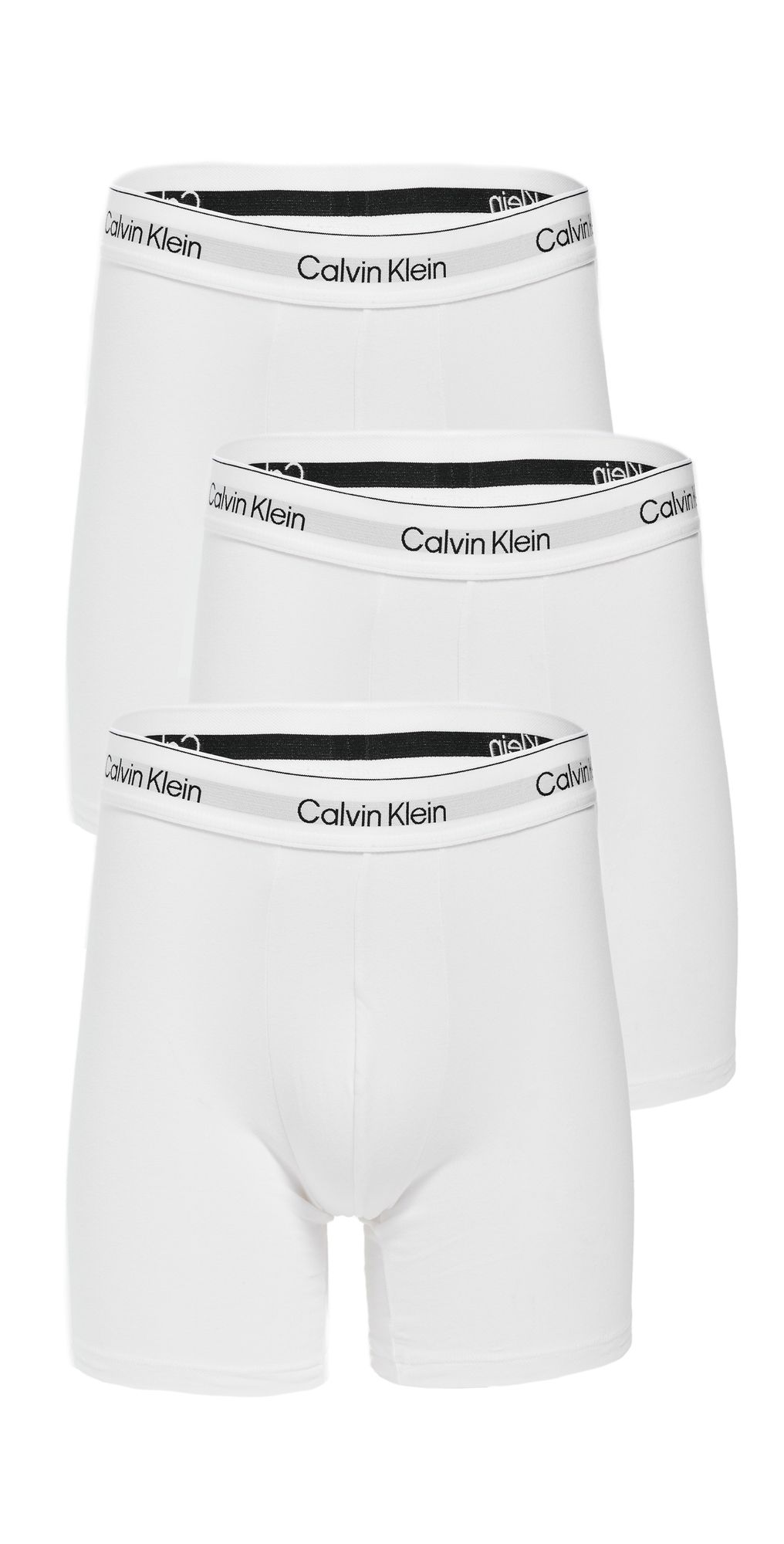 Calvin Klein Underwear Icon Cotton Stretch Boxer Briefs 3 Pack White XL