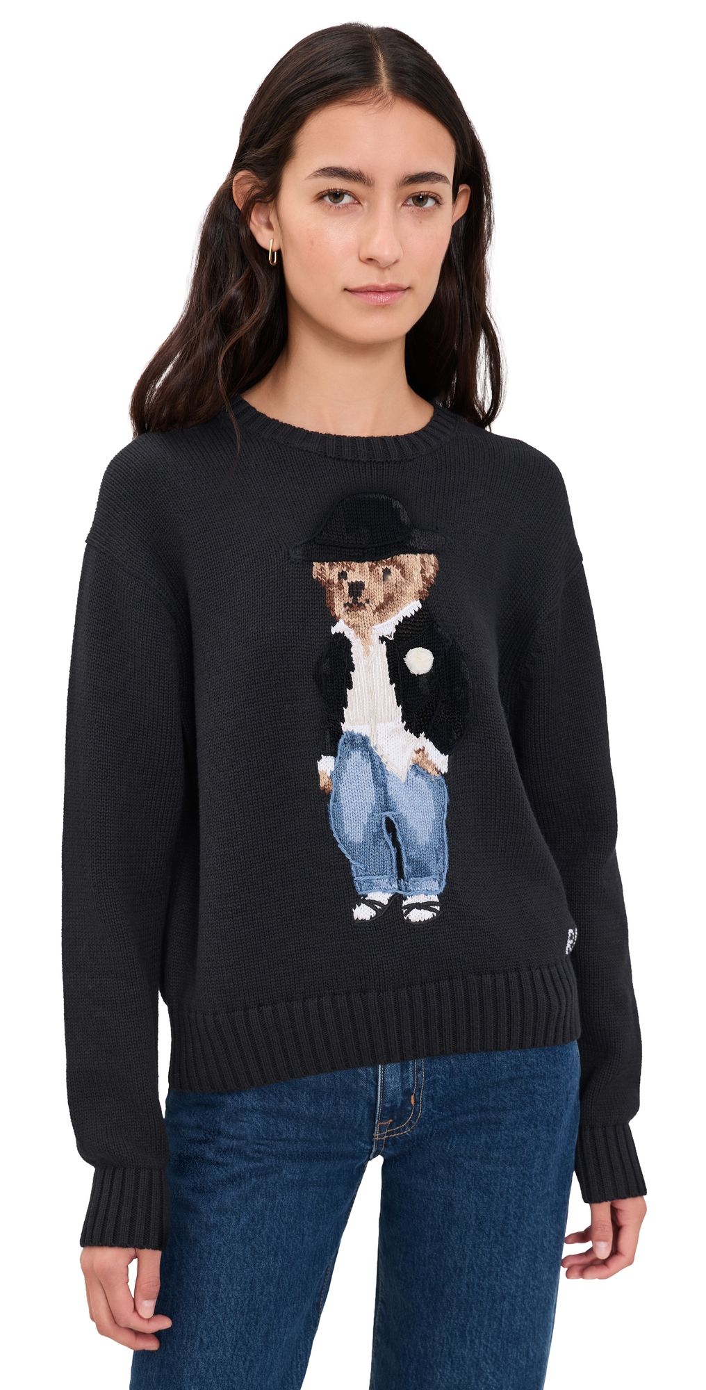 Polo Ralph Lauren Cotton Sweater Polo Black S