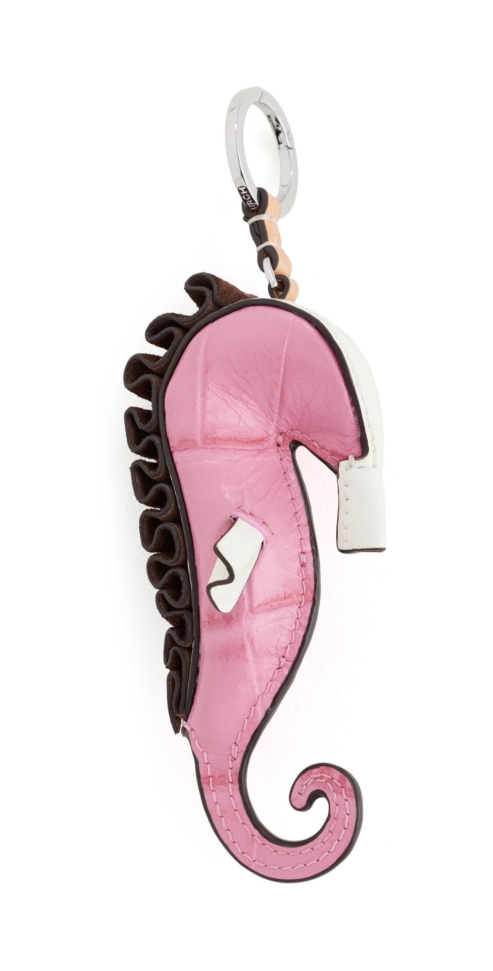 Tory Burch Seahorse Key Fob Rose Sunset One Size