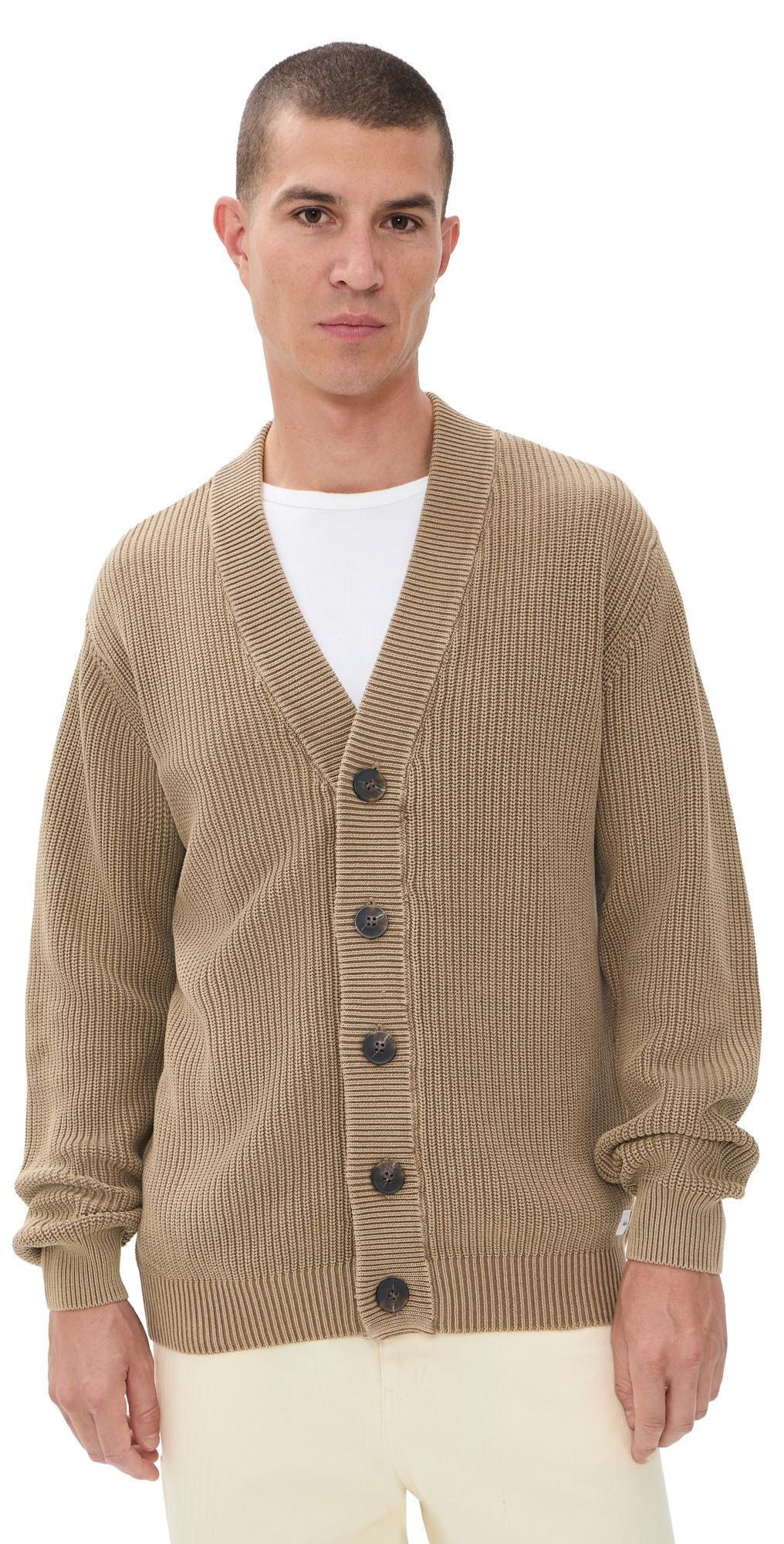 Katin Gallant Cardigan Sweater Light Brown L