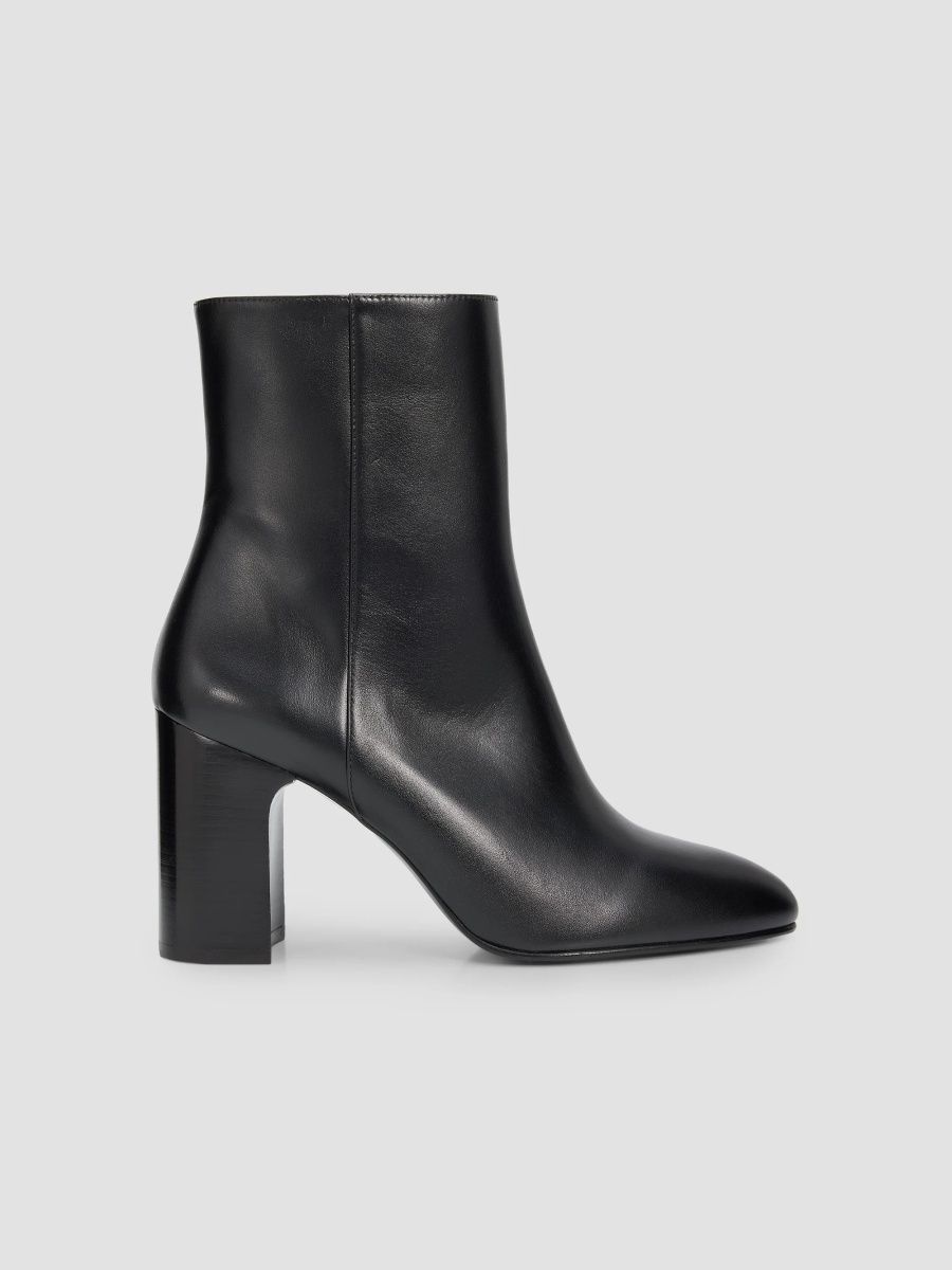 Stuart Weitzman Women's Mulberry 85MM Leather Boots - Black - Size 11