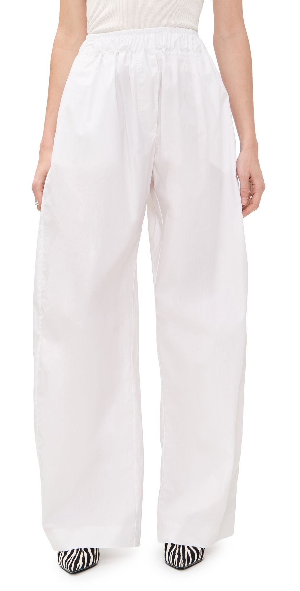 The Latest Dora Popeline Pants White 44