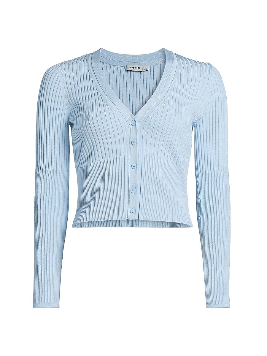 Women's Ailany Shrunken Cardigan - Periwinkle Sky - Size Medium