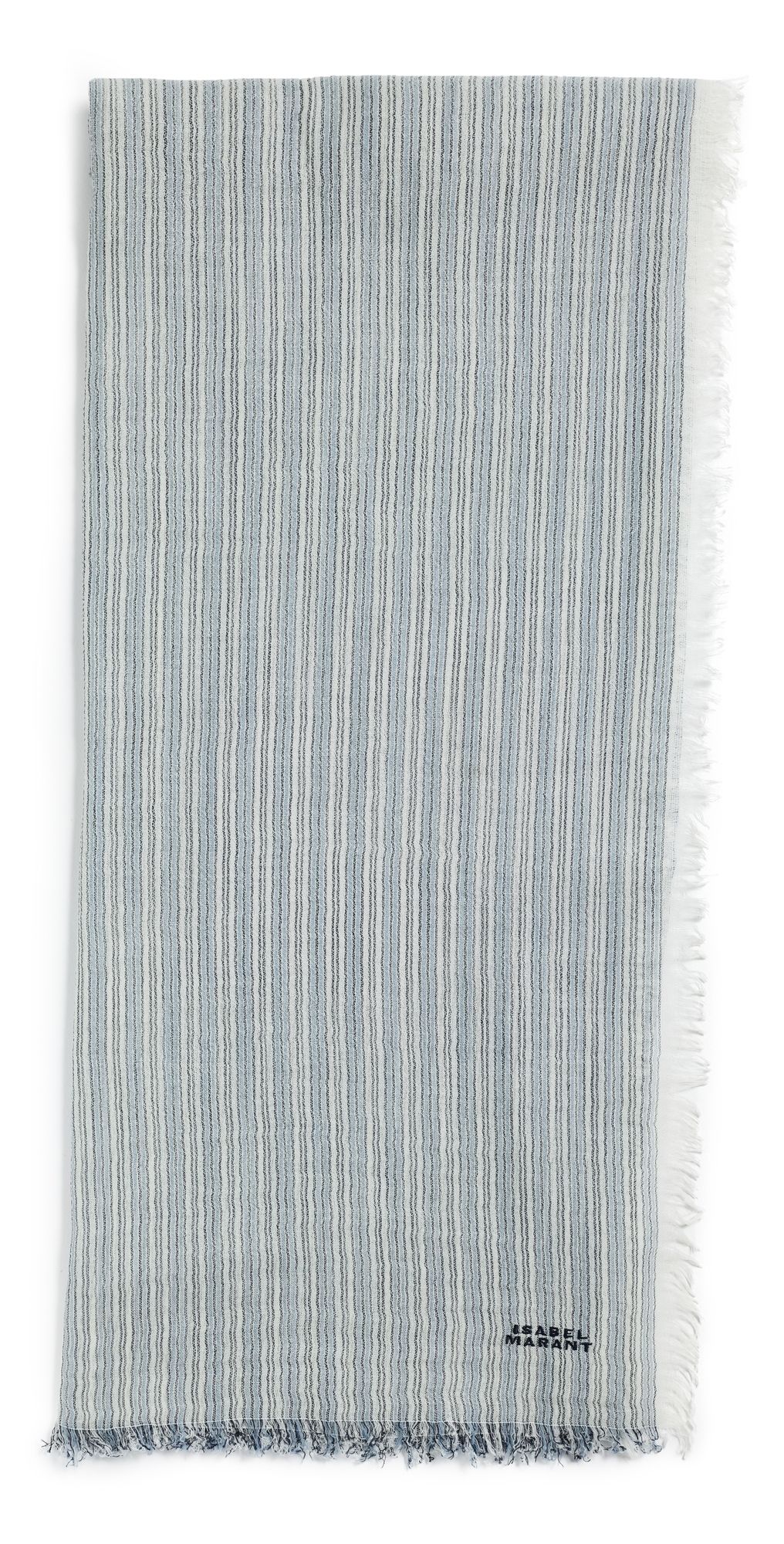 Isabel Marant Zenila Scarf Ecru/Blue One Size