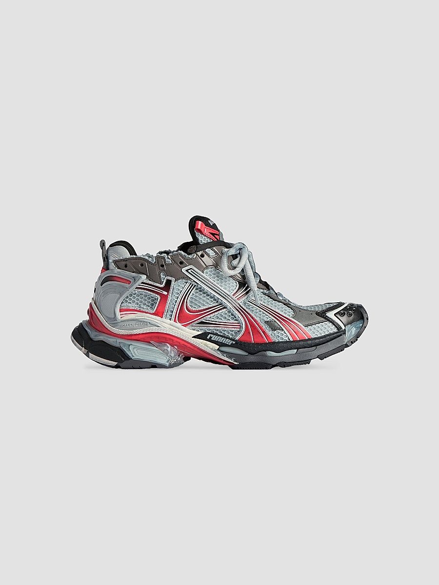 Balenciaga Men's Runner Gradient Sneakers - Grey - Size 14