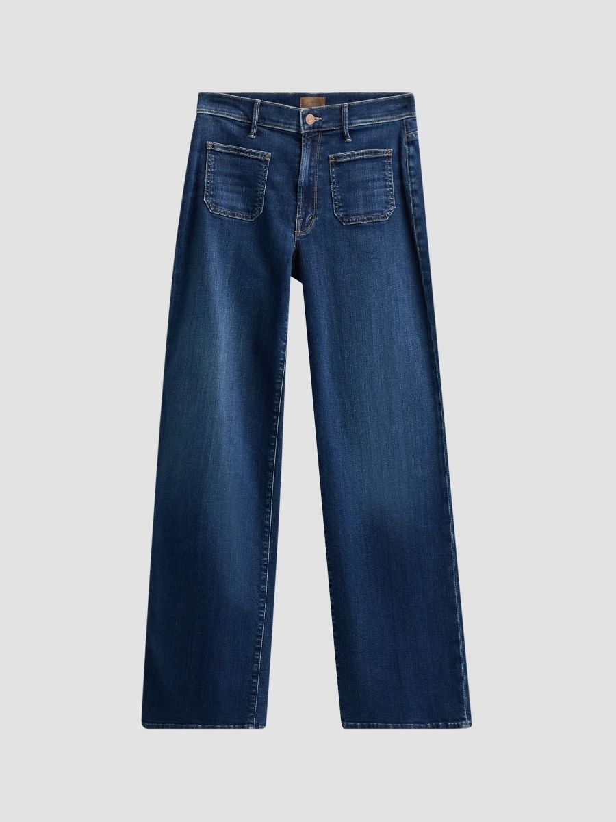Mother Women's Maven Patch Pocket Sneak Jeans - Backstage Pass - Size 24