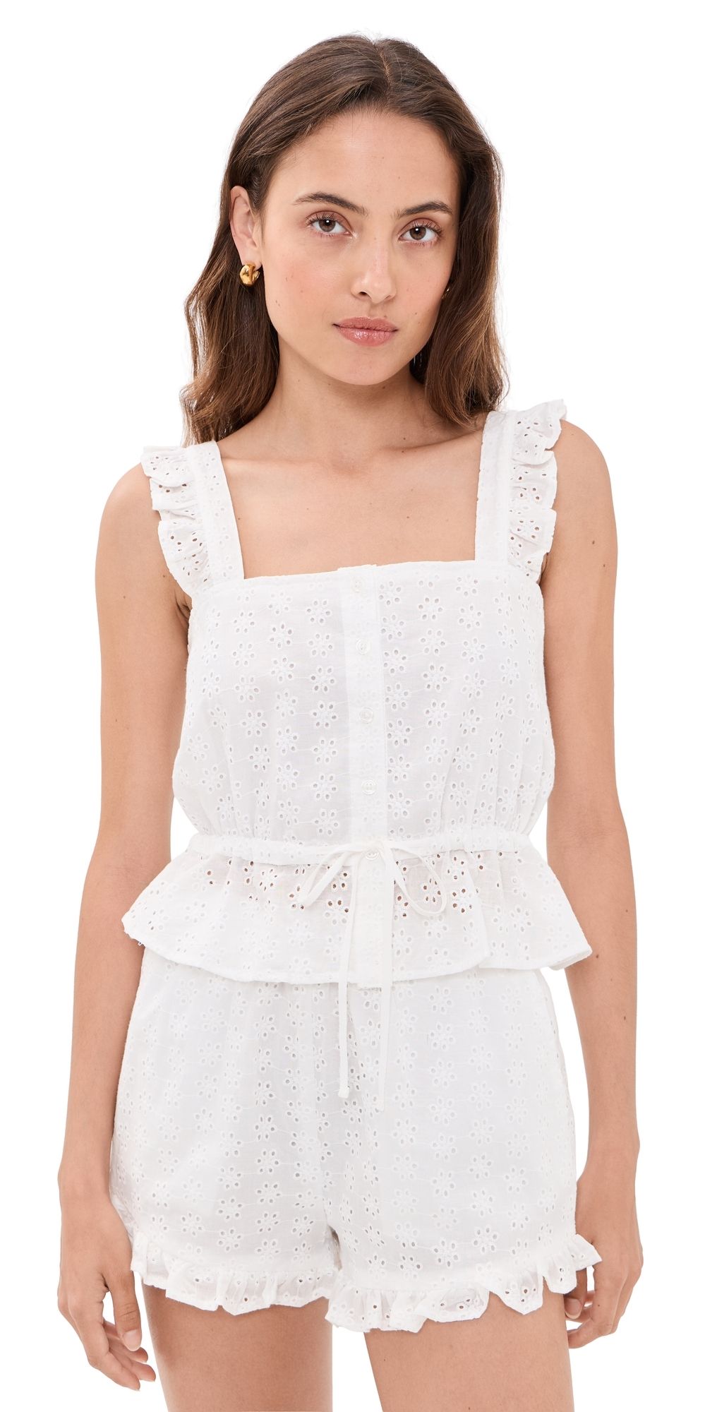 BLANKNYC Daisy Daze Top White L