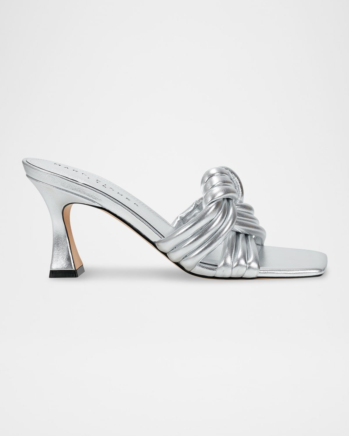 Dru Leather Knot Slide Sandals