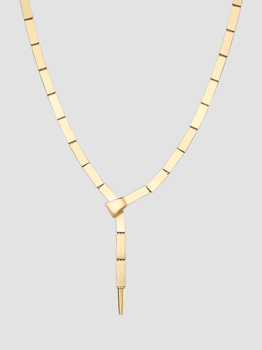 Lana Women's Flash Tile 14K Yellow Gold Lariat Necklace - Yellow Gold