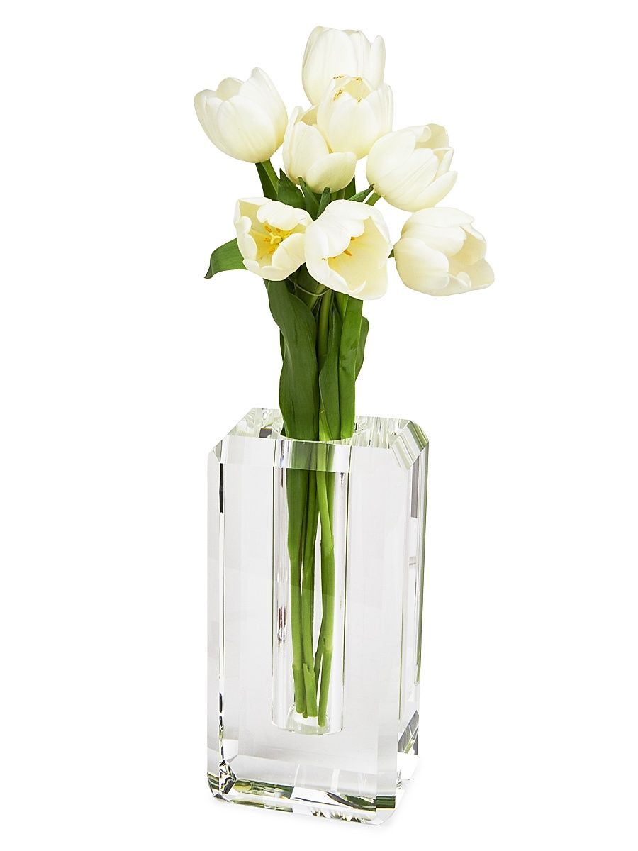 Clear Crystal Centerpiece Vase - Clear