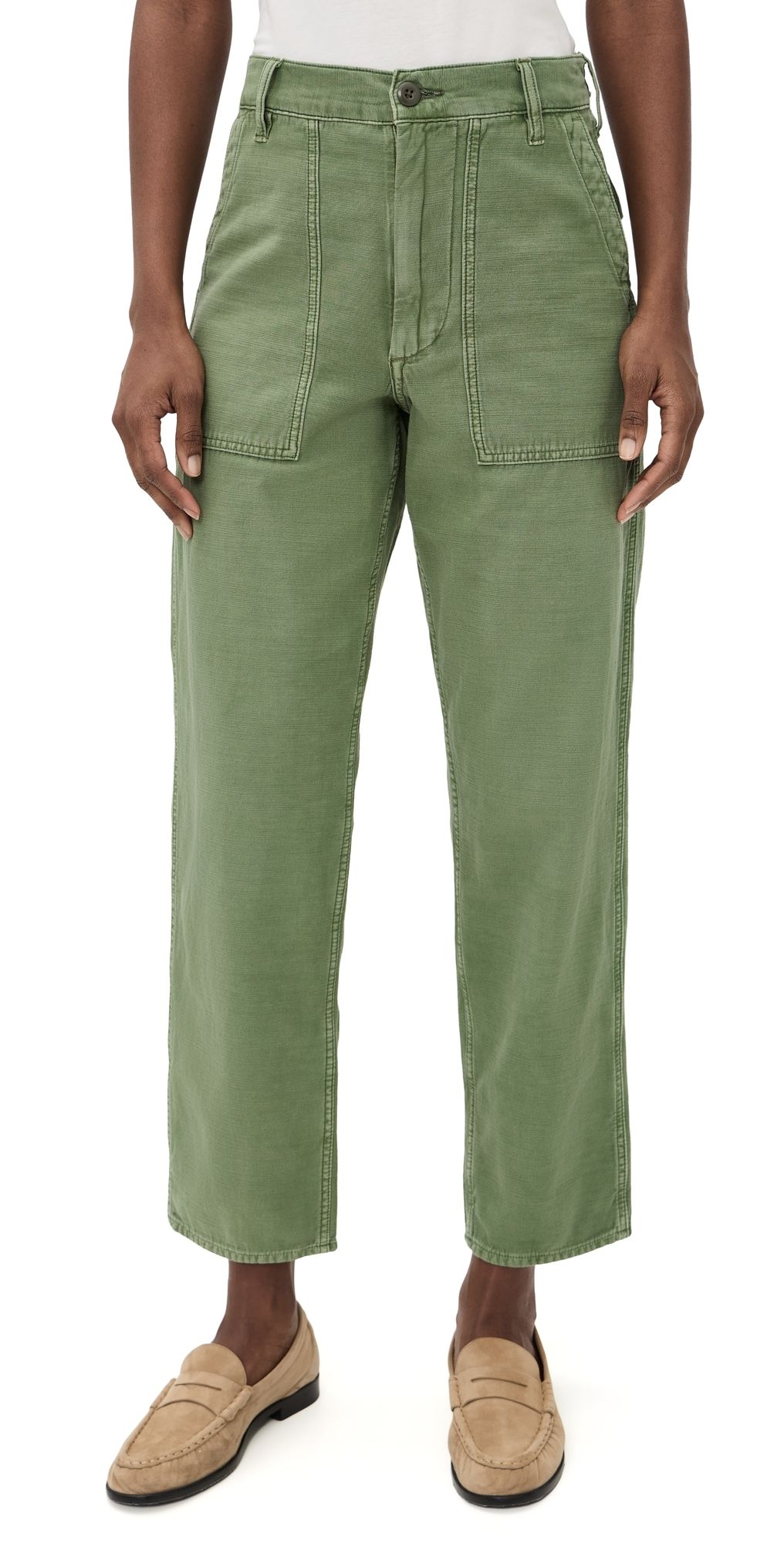 Polo Ralph Lauren Cotton Ricky Pants Olive 14