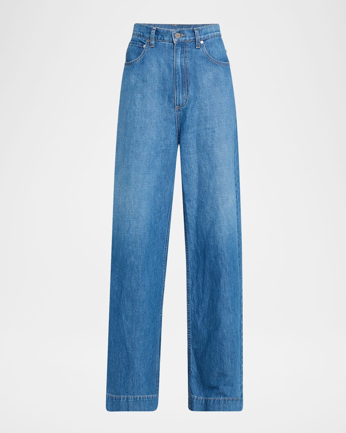 McDougal St Wide-Leg Denim Pants