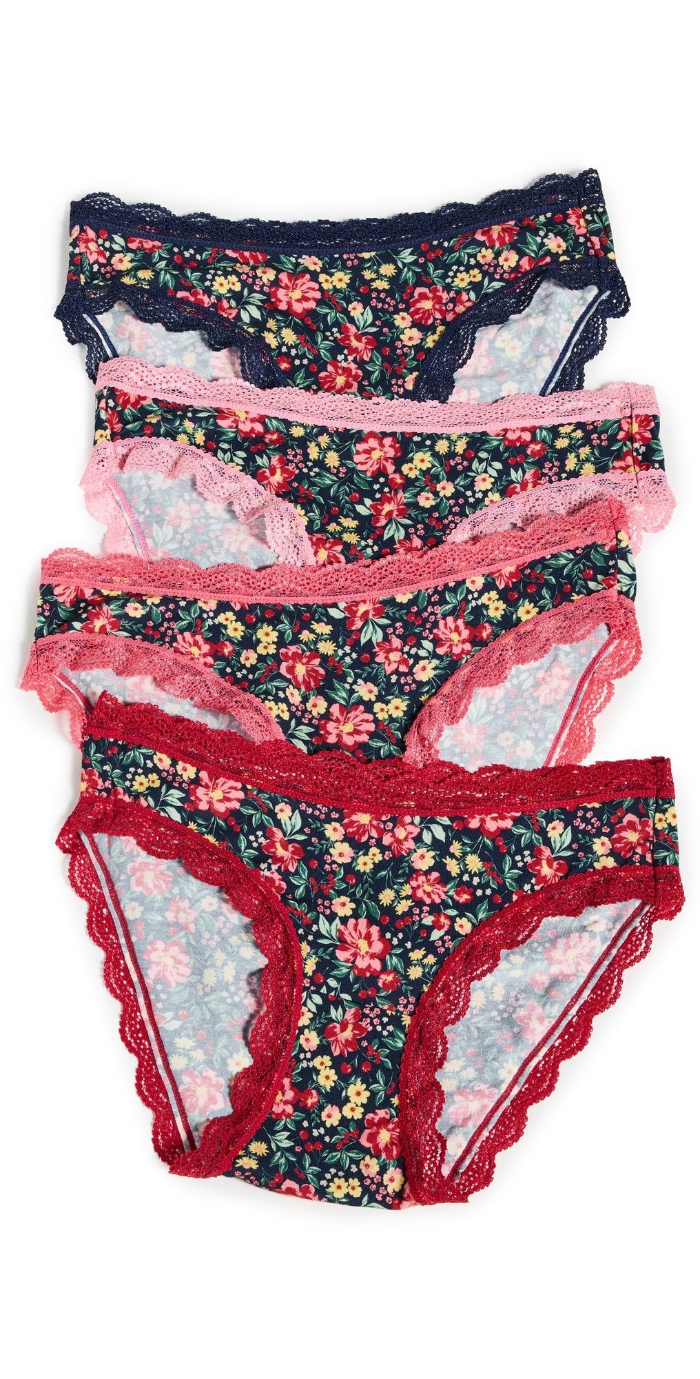 Stripe & Stare Original Knicker Four Pack Cherry Bloom XL