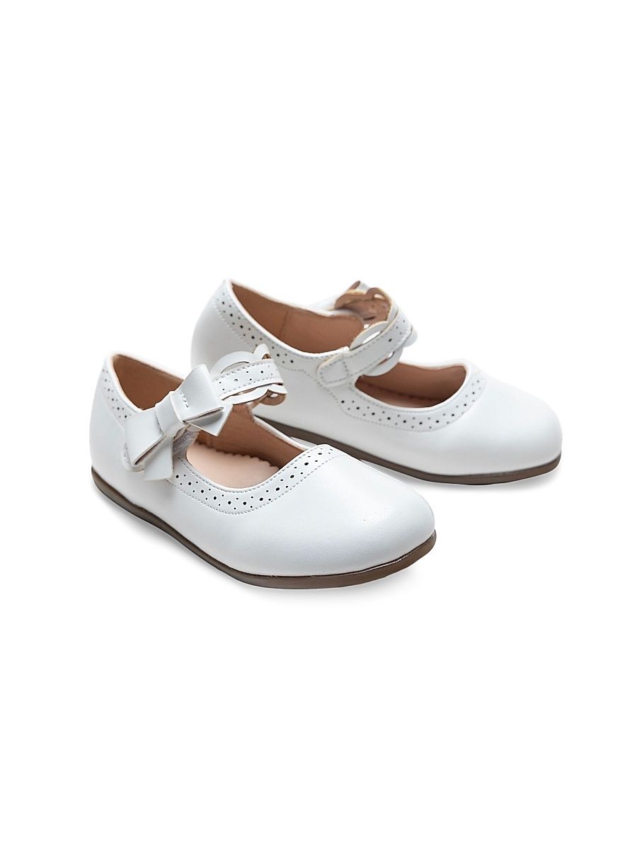 Baby Girl's Ribbon Banded Flats - White - Size 10 (Toddler)