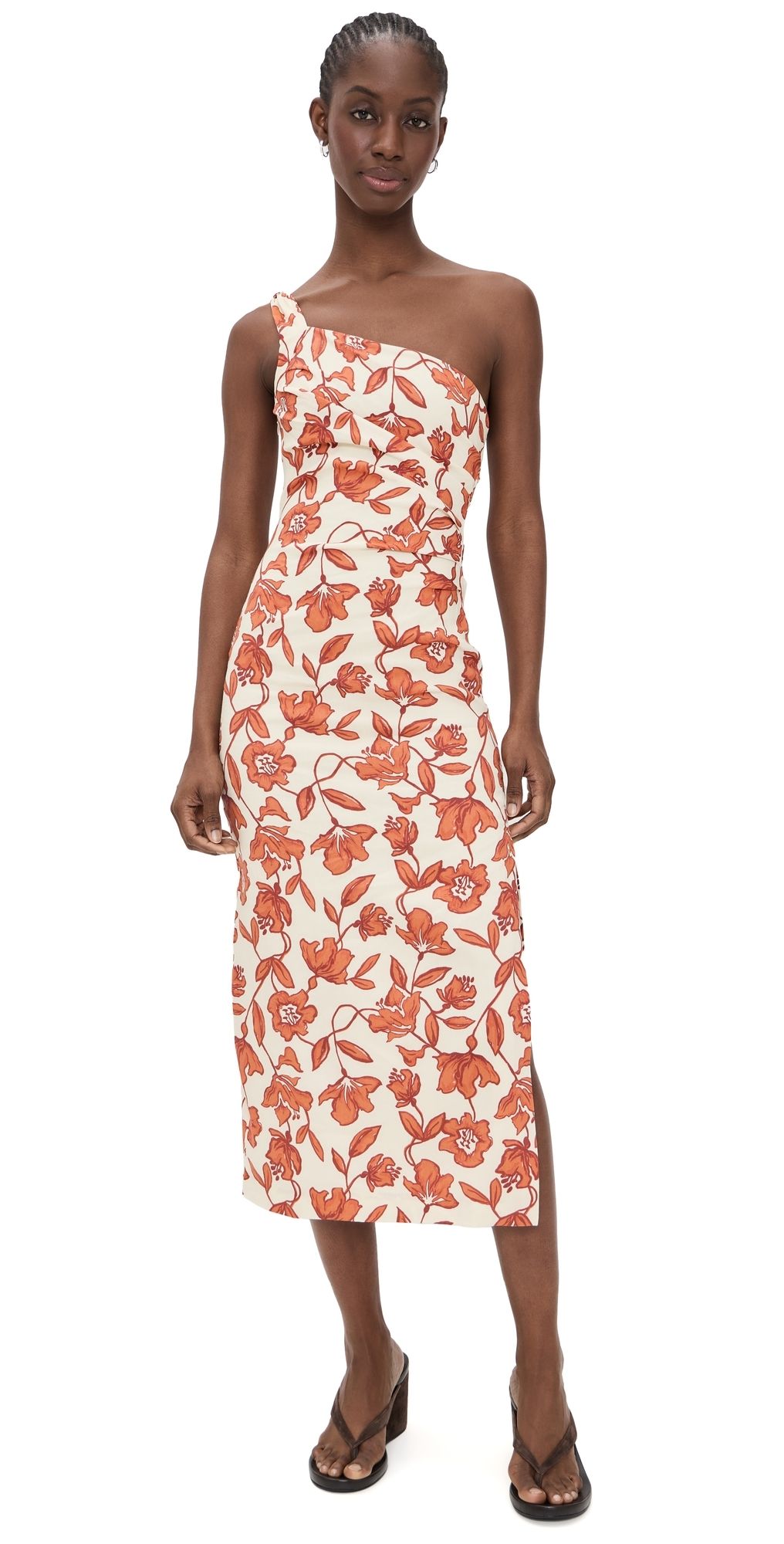 SIR. Chloe One Shoulder Midi Dress Tuileries 2