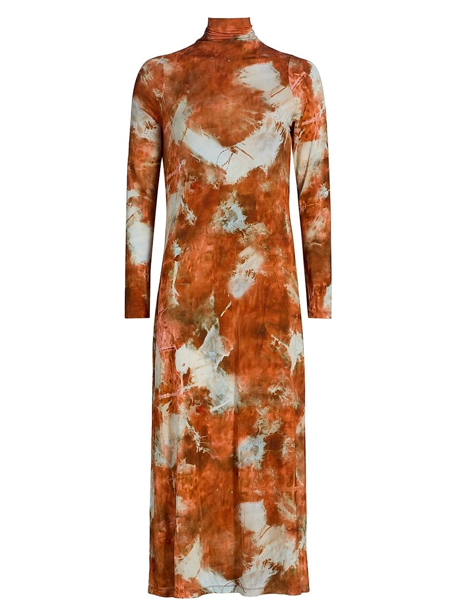 Women's Paxton Tie-Dye Jersey Midi-Dress - Havana - Size XL