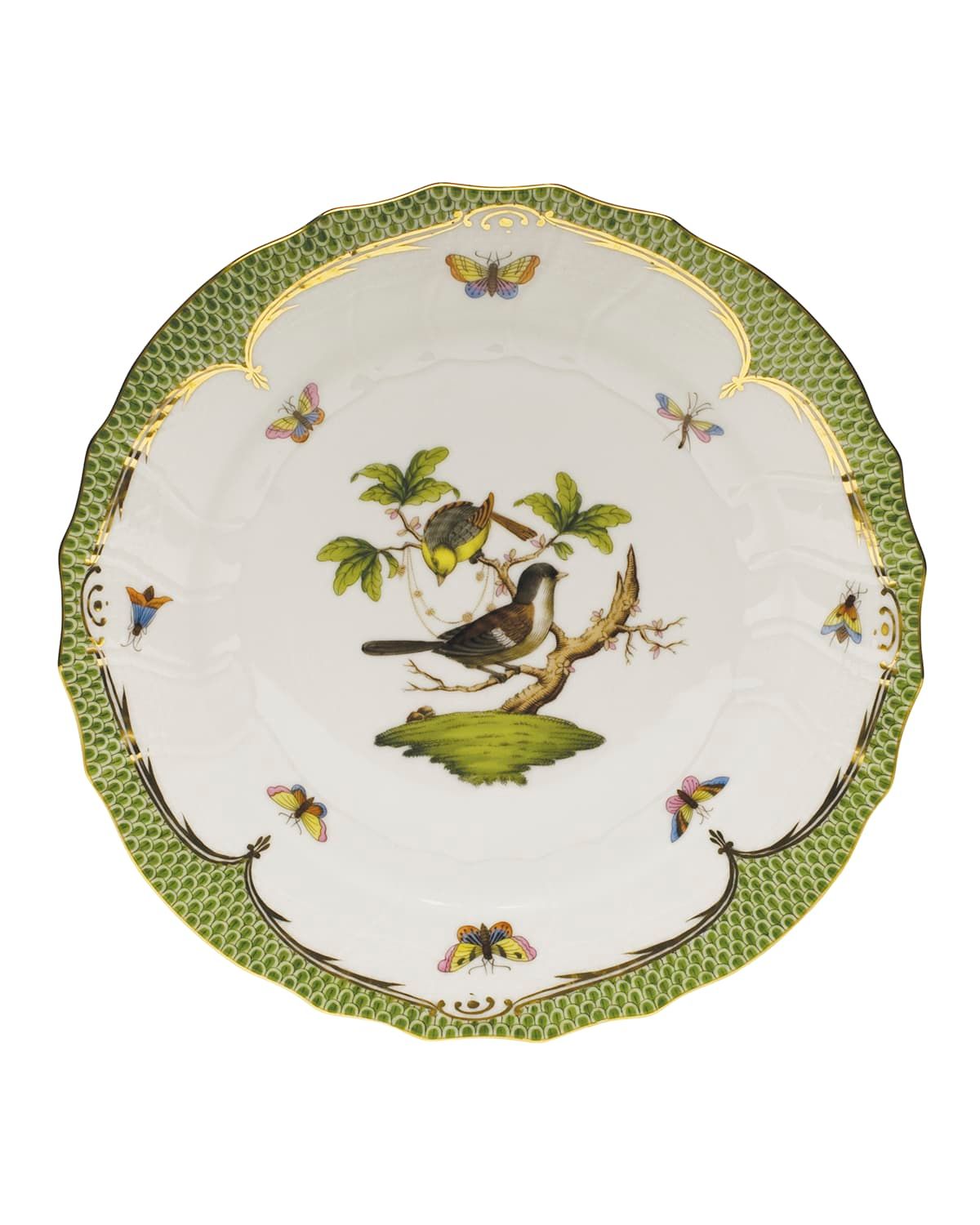 Rothschild Bird Green Border Dinner Plate #1