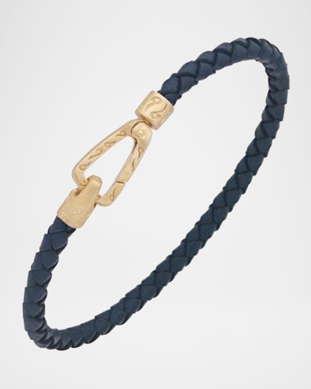 Men & apos;s Lash Woven Bracelet, Gold