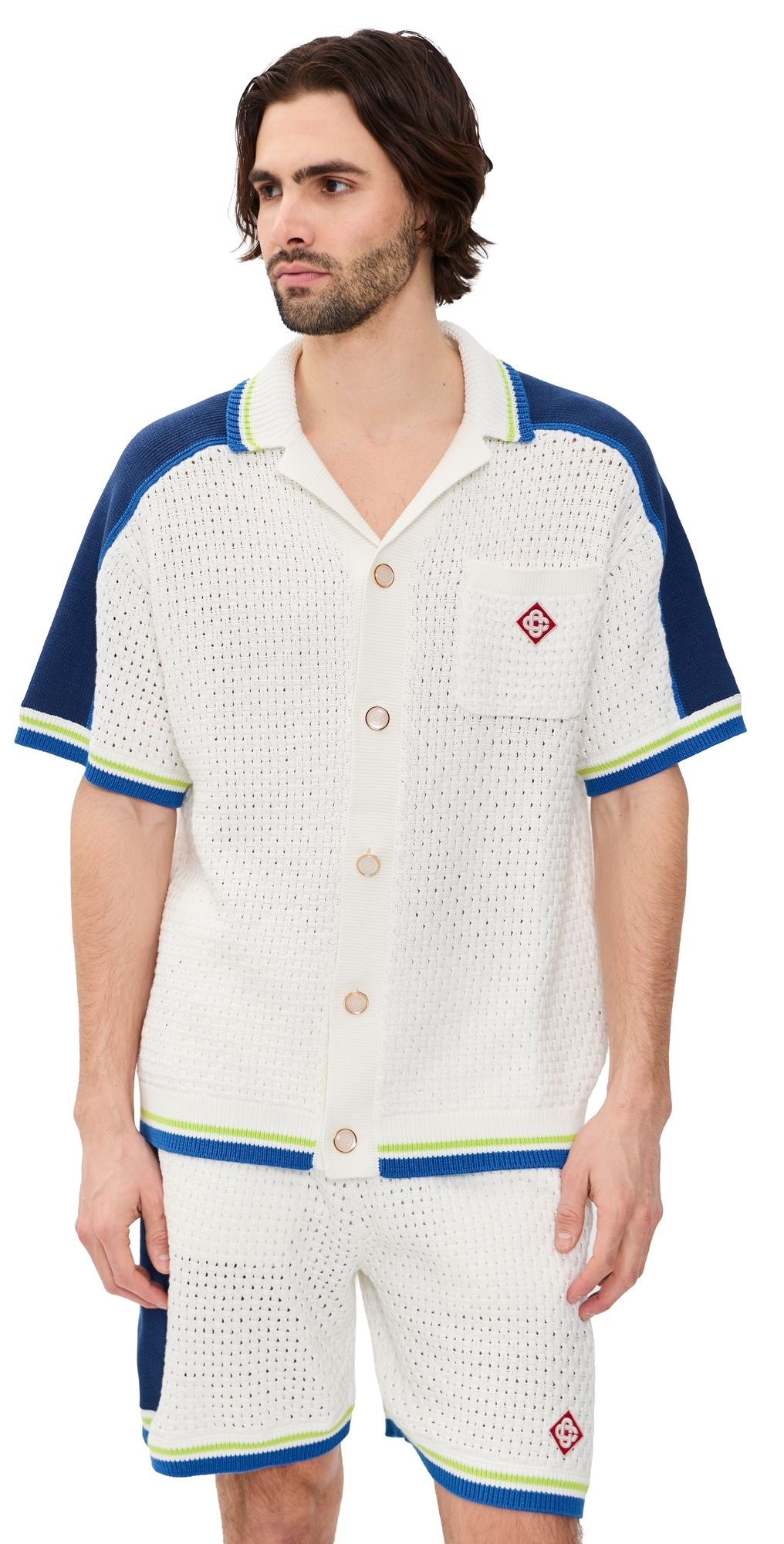 Casablanca Crochet Shirt White L