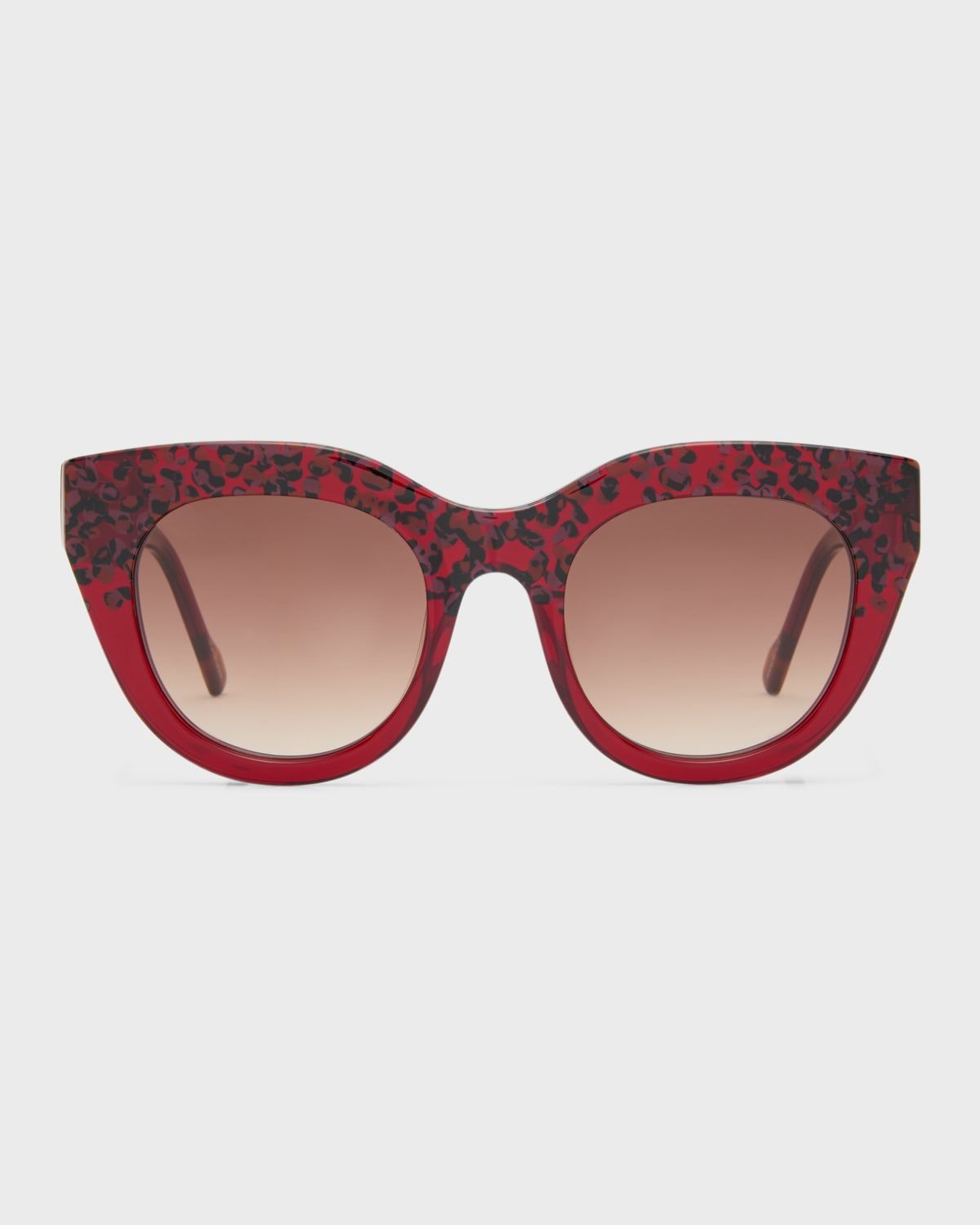 AIRY CANARY II Red Acetate Cat-Eye Sunglasses