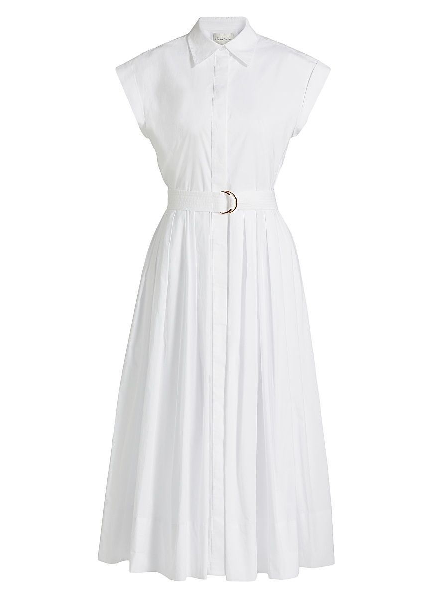 Women's Octavia Midi-Shirtdress - White - Size 2
