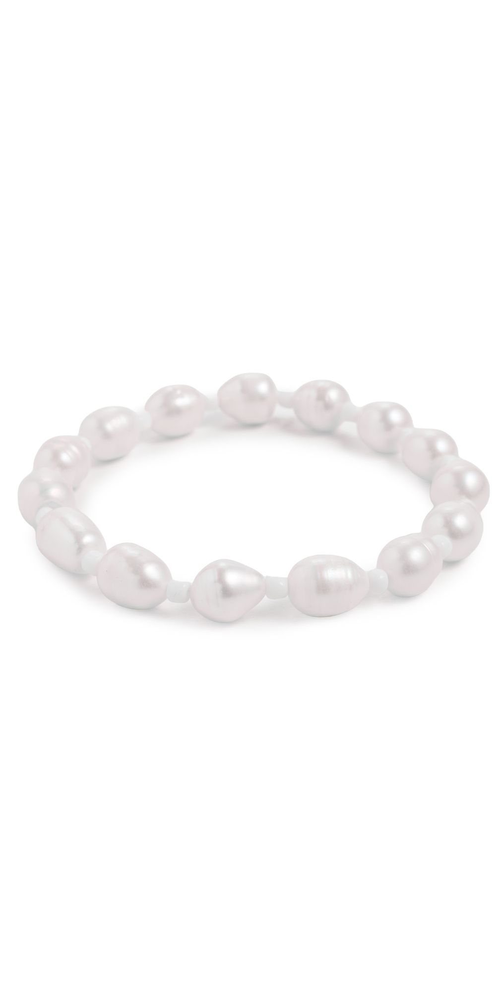 Logan Tay White Pearl Anklet White One Size